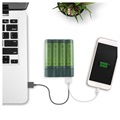 GP Charge AnyWay AA/AAA USB Batterilader & Powerbank