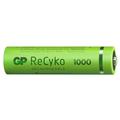 GP ReCyko 1000 Genopladelige AAA-batterier 950mAh m. plastikæske - 4 stk.