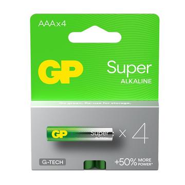 GP Super G-Tech LR03/AAA alkaliske batterier 1000mAh