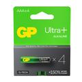 GP Ultra+ G-Tech LR03/AAA-batterier - 4 stk.