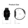 Smartwatch GT21 - 1.75" Touch skærm, Bluetooth, Puls, Blodtryk, IP67 - Sort