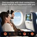 GT36 Bluetooth 6.0-lydtransmitter til fly - dobbelt 3.5mm-stik - understøtter 2 hovedtelefoner
