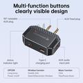 GT36 Bluetooth 6.0-lydtransmitter til fly - dobbelt 3.5mm-stik - understøtter 2 hovedtelefoner