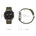 GT45 Outdoor Smartwatch med dansk sprog - 1.6" HD-skærm - Grøn