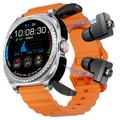 GT99 2-i-1 sports-smartwatch med trådløse øretelefoner