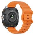 GT99 2-i-1 sports-smartwatch med trådløse øretelefoner - sølv / orange
