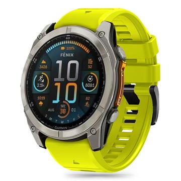 Garmin Fenix 5X/5X Plus/6X/6X Pro/7X/8 Tech-Protect Silikone line rem - 51mm - Lime