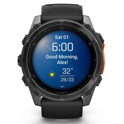 Garmin Fenix 8 Sports Smartwatch - 51mm - Sort / Skifergrå