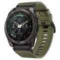 Garmin Fenix Tech-Protect klassisk nylonrem – 47mm – militærgrøn