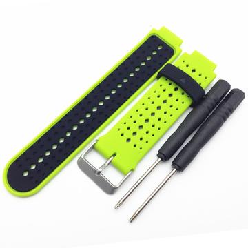 Garmin Forerunner 235/630/735 Dobbeltfarvet Silikone Sportsrem - Lysegrøn