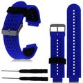 Garmin Forerunner 235/630/735 Dobbeltfarvet Silikone Sportsrem - Mørkeblå