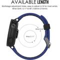 Garmin Forerunner 235/630/735 Dobbeltfarvet Silikone Sportsrem - Mørkeblå