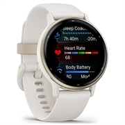 Garmin Vivoactive 5 Fitness Smartwatch - Elfenben / Creme guld