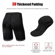 Gel pad til Cykelbukser - M/K - str. 35x20.5cm - Sort