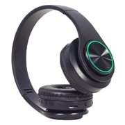 Gembird BHP-LED-01 Trådløse hovedtelefoner m. LED-lys - Sort