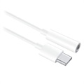 Huawei CM20 USB-C / 3.5mm Kabel Adapter 55030086 - Bulk - Hvid