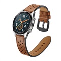 Huawei Watch GT Perforeret Ægte Læderrem