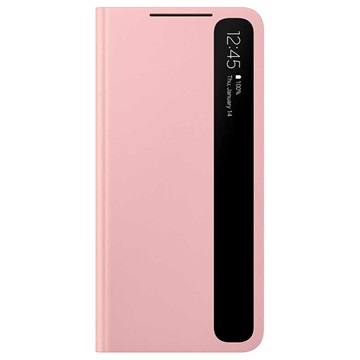 Samsung Galaxy S21+ 5G Clear View Cover EF-ZG996CPEGEE (Open Box - Fantastisk stand) - Pink