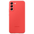 Samsung Galaxy S22+ 5G Silikone Cover EF-PS906TPEGWW - Glød Rød