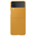 Samsung Galaxy Z Flip3 5G Læder Cover EF-VF711LYEGWW - Mustard