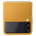 Samsung Galaxy Z Flip3 5G Læder Cover EF-VF711LYEGWW - Mustard