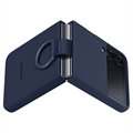 Samsung Galaxy Z Flip4 Silikone Cover med Ring EF-PF721TNEGWW - Navy