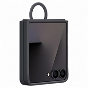 Samsung Galaxy Z Flip7 Silikone Cover med Ring EF-PF766TBEGWW - Sort