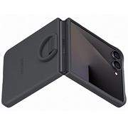 Samsung Galaxy Z Flip7 Silikone Cover med Ring EF-PF766TBEGWW - Sort