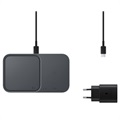 Samsung Super Fast Wireless Charger Duo med TA EP-P5400TBEGEU