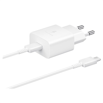 Samsung Hurtig Rejseoplader & USB-C Kabel EP-T1510XWEGEU - 15W - Hvid