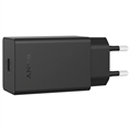 Sony USB-C Hurtig Rejseoplader XQZ-UC1 - 30W - Bulk - Sort
