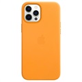 iPhone 12/12 Pro Apple Læder Cover med MagSafe MHKC3ZM/A - Californisk Valmue