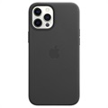 iPhone 12/12 Pro Apple Læder Cover med MagSafe MHKG3ZM/A - Sort