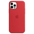 iPhone 12/12 Pro Apple Silikone Cover med MagSafe MHL63ZM/A - Rød