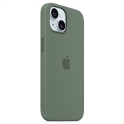 iPhone 15 Apple Silikone Cover med MagSafe MT0X3ZM/A - Cypresgrøn