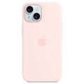 iPhone 15 Apple Silikone Cover med MagSafe MT0U3ZM/A - Lysepink