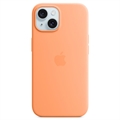 iPhone 15 Apple Silikone Cover med MagSafe MT0W3ZM/A - Appelsinsorbet