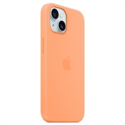 iPhone 15 Apple Silikone Cover med MagSafe MT0W3ZM/A - Appelsinsorbet