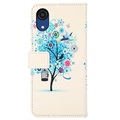 Glam Series Samsung Galaxy A03 Core Pung Cover - Blomstrede Træ / Blå