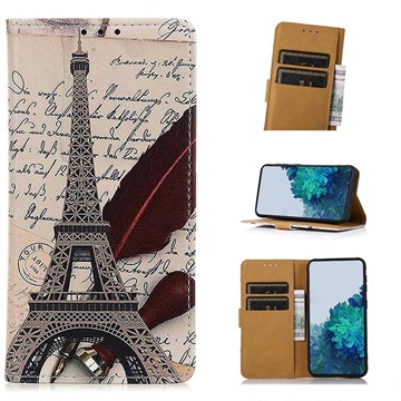 Glam Series Samsung Galaxy M52 5G Wallet Cover - Eiffeltårnet