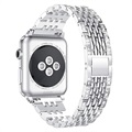 Apple Watch Series 9/8/SE (2022)/7/SE/6/5/4/3/2/1 Glam Spænderem - 41mm/40mm/38mm - Sølv