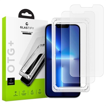 Glastify OTG+ iPhone 13/13 Pro Hærdet Glas - 2 Stk.