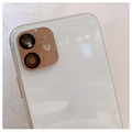 iPhone 12/12 Mini/11 Glimmer Kamera Linse Hærdet Glas Beskytter - Guld