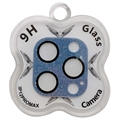 iPhone 12 Pro Max Glimmer Kamera Linse Hærdet Glas Beskytter - Blå