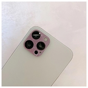 iPhone 12 Pro Max Glimmer Kamera Linse Hærdet Glas Beskytter - Pink