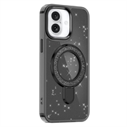 iPhone 17 Glitter Hybrid cover med kickstand - MagSafe-kompatibel