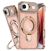 iPhone Air Glitter Hybrid cover med kickstand - MagSafe-kompatibel - Ørkenguld