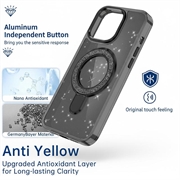 iPhone 16 Pro Glitter Hybrid cover med kickstand - MagSafe-kompatibel