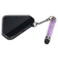 Glitter Mini Kapacitiv Stylus Pen med 3.5mm-stik - 9 Stk.