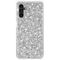 Glitter Series Samsung Galaxy A13 5G Hybrid Cover - Sølv